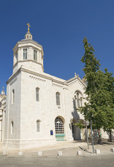 Fototapeta na wymiar russian church in jerusalem israel