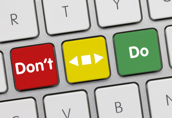 Do or don´t. tastatur