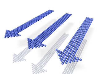 Three arrows express the download.