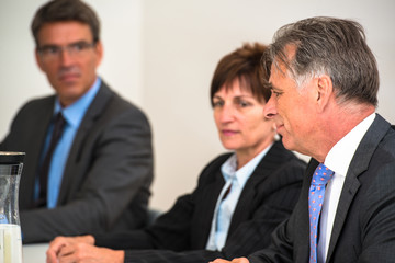 Fototapeta premium Mixed group in business meeting