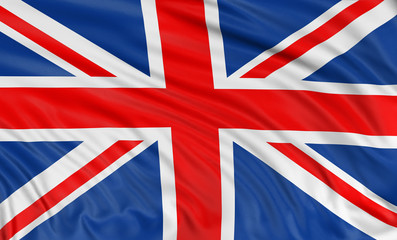 3D United Kingdom Flag (clipping path included)