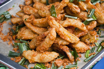 Crispy fried banana.