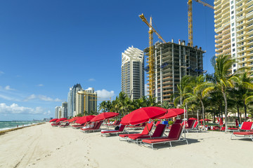 skyscraper at Sunny Isles Beach in Miami, Florida