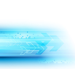 Abstract background with colorful arrows.