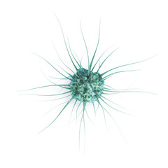 Virus cells - 3D Rendering
