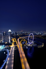 Naklejka premium Singapore Skyline