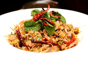 Thai Spicy Salad with shrimp