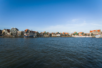 Fototapeta na wymiar the port of Volendam. Netherlands