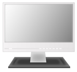 Vector computer screen isolated on white background