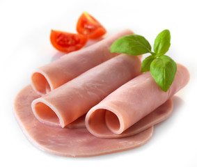 sliced pork ham