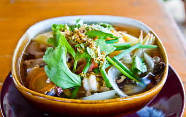 Soup with tofu