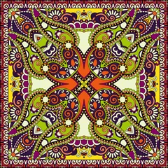 Poster Im Rahmen Traditional ornamental floral paisley bandanna © Kara-Kotsya