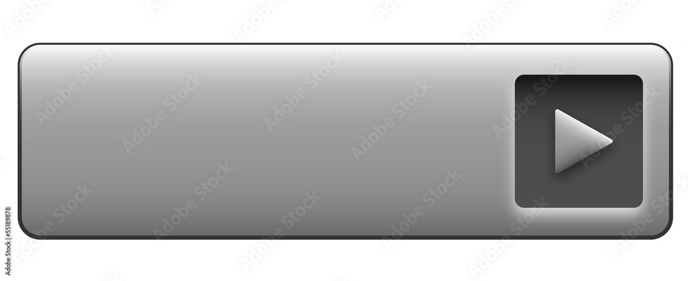 Aufkleber blank web button (rectangular sign icon arrow symbol click here)