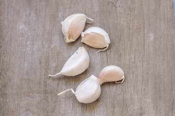 Still life garlics.