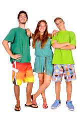 Obraz premium teenage girl and boys