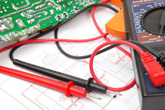 Digital multimeter and electronic components