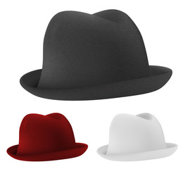Bowler hats set template