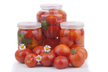 Fresh and canned tomatoes.