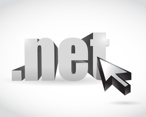 net domain and cursor illustration design