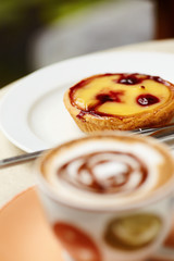 Morning desert and coffee