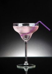Cocktails on dark background