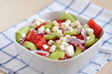 Wassermelonen Salat