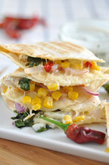 chicken quesadillas