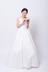 Fototapeta premium Playing mobile phone