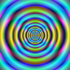 Blue and Yellow Rings