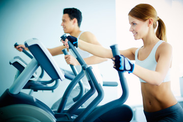 Training in health club