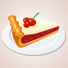 Piece of berry pie