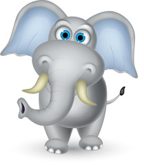 elephant cartoon posing