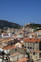 Fototapeta na wymiar Panoramiczny widok w Calvi, Korsyka