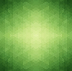 Obraz premium Abstract Green Triangle Background