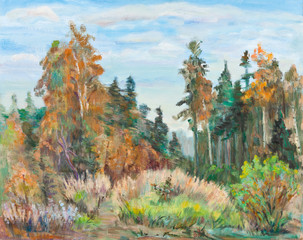 August landscape.