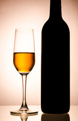 Bottle&wine glass