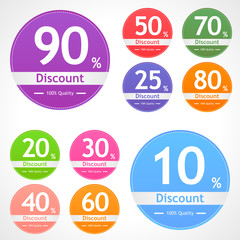 Discount labels