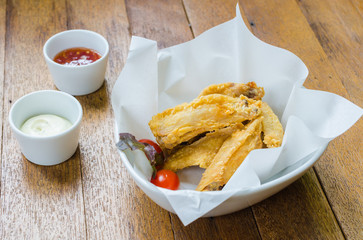Fried wing chicken
