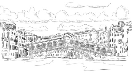 Rialto bridge - obrazy, fototapety, plakaty