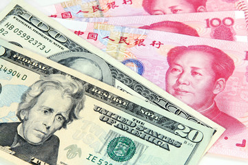 US dollar vs Chinese RMB