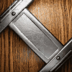 metal and wood background