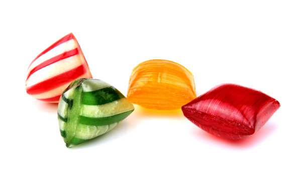 Colorful hard candies