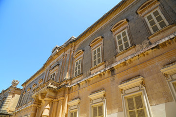 Historic Architecture in Mdina.