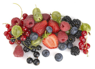 set of berries