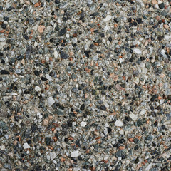 Concrete mixed with stone chippings