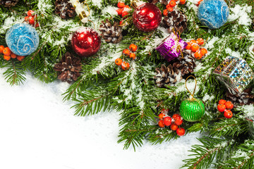 Christmas background. Eve framework