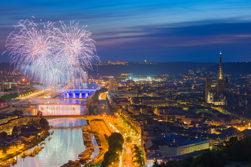 Fireworks over Rouen - 55205258
