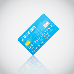 Blue Vector Credit Card