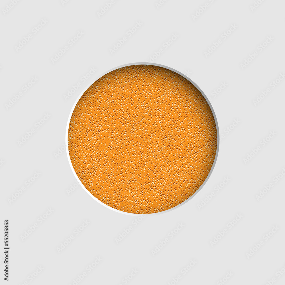 Poster textured round frame with place for text
