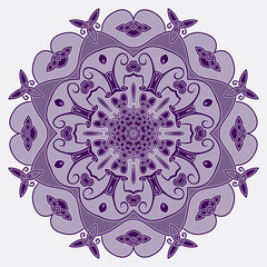 Ornamental round entwined pattern